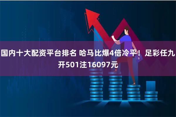 国内十大配资平台排名 哈马比爆4倍冷平！足彩任九开501注16097元
